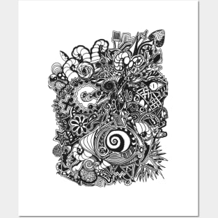 The first zentangle? Posters and Art